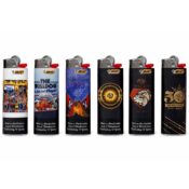 The Bulldog Bic 50^th Anniversary Lighter Set Limited Edition 6pcsdisplay 1